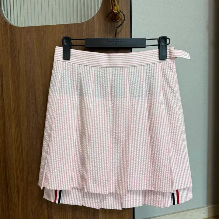 [BUNJANG] Thom Browne Seersucker Pleated Skirt / 톰브라운 시어서커 플리츠 스커트(새상품)