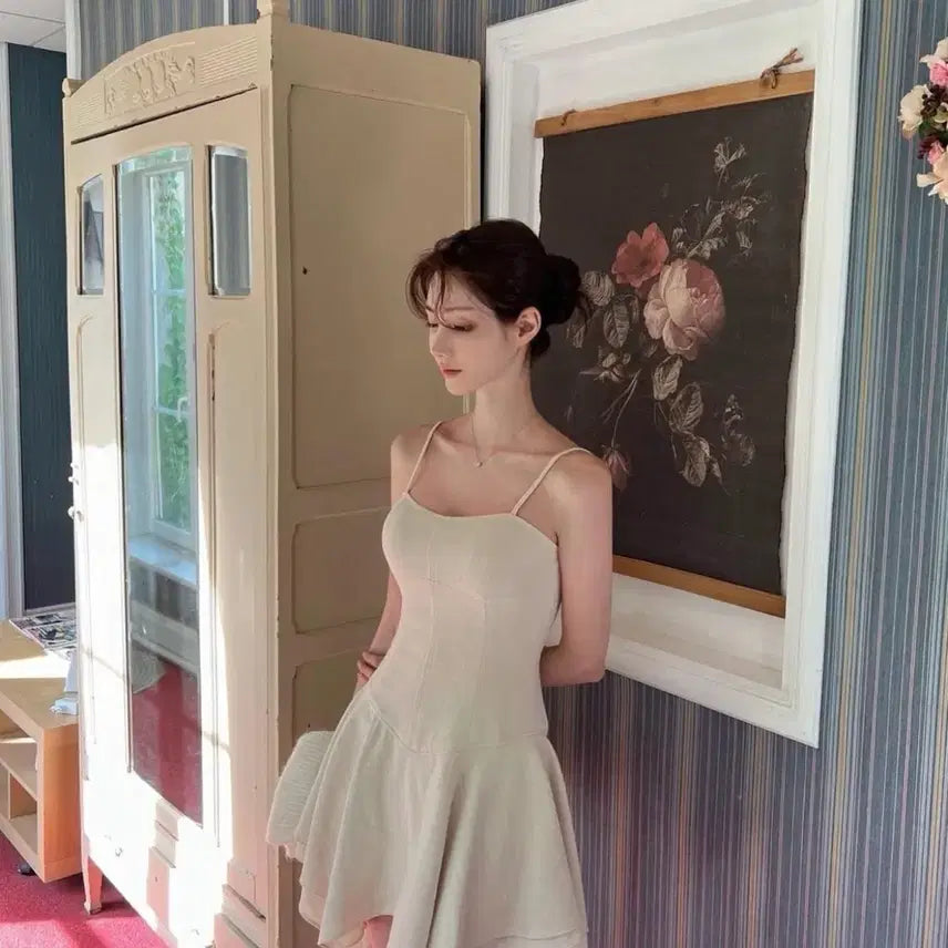 [BUNJANG] La Belle Blanc Ballerina Dress / 라벨르블랑 발레리나 원피스