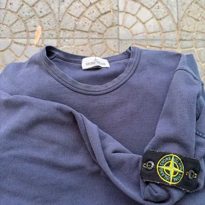 [BUNJANG] Stone Island Navy Sweatshirt / 스톤아일랜드  네이비 맨투맨