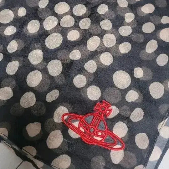 [BUNJANG] Vivienne Westwood Polka Dot Scarf / 비비안웨스트우드 도트 스카프