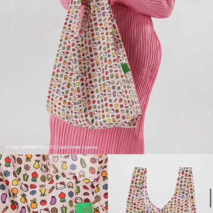 [BUNJANG] BAGGU Hello Kitty Icon Standard Size Tote Bag / BAGGU 바쿠 헬로키티 아이콘 스탠다드사이즈