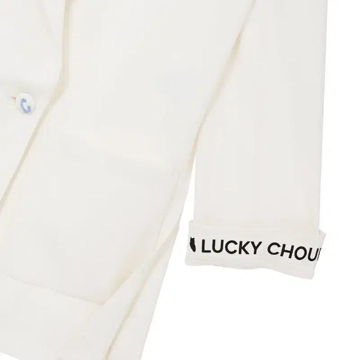 [SOLD OUT] 럭키슈에뜨 화이트 더블 버튼 자켓 새상품