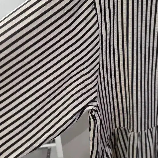 [BUNJANG] Stripe Long Shirt Dress / 스트라이프 롱 셔츠 원피스