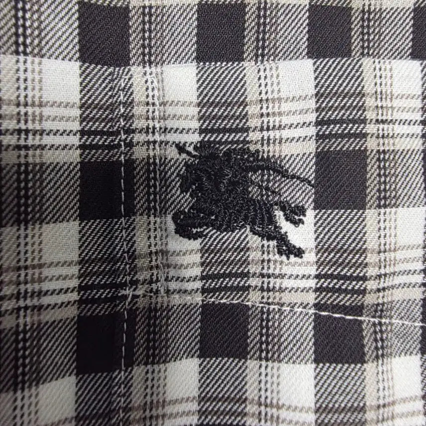 [BUNJANG] Burberry Black/White Check Shirt / 버버리 블랙/화이트 체크 남방
