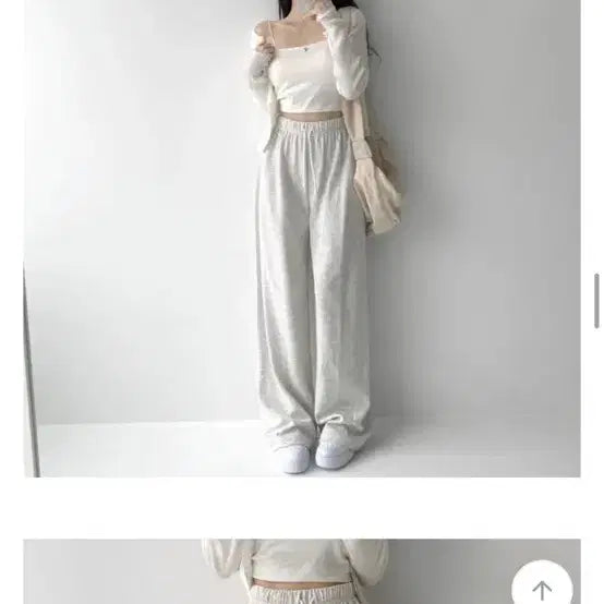 [BUNJANG] Oatmeal Wide Long Training Pants / 오트밀 와이드 롱 트레이닝 바지