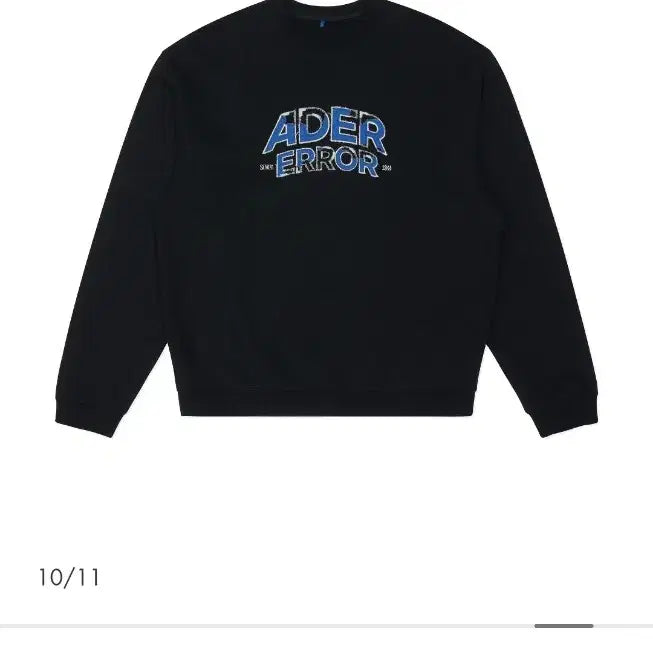 [BUNJANG] Ader Error Edca Sweatshirt Black XL / 아더에러 에드카 맨투맨 블랙 xl