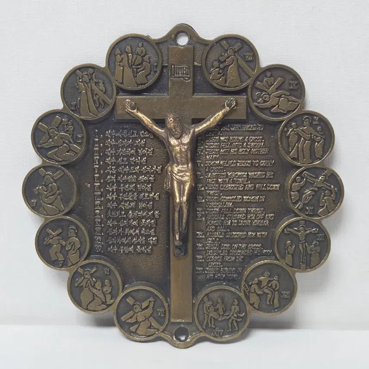 [BUNJANG] 1980s Korean Catholic Crucifix / 80년대 국산 십자가 가톨릭 금속 십자가 천주교 십자고상