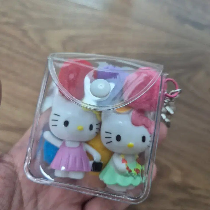 [BUNJANG] Kitty Mini Figure Keyring Bag Charm / PVC 파우치 키티 미니 피규어 키링 가방고리