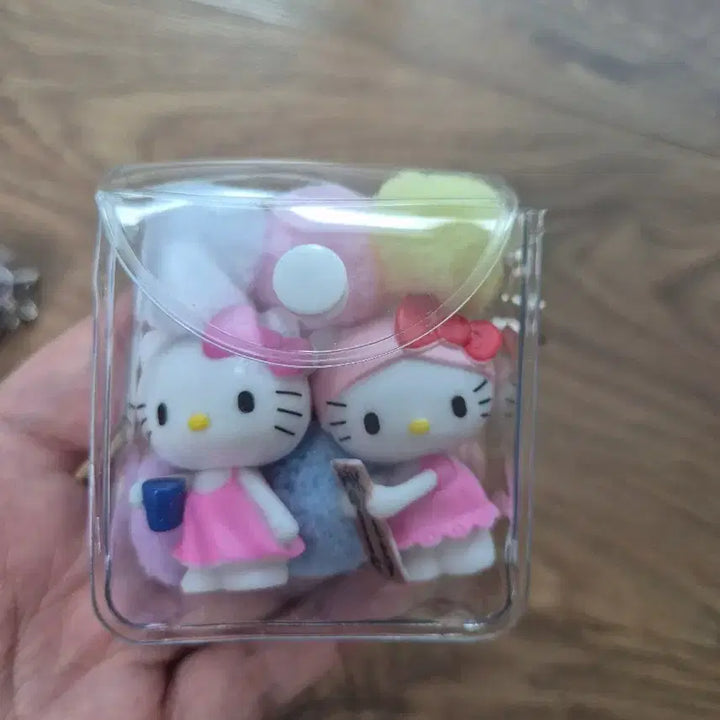 [BUNJANG] Kitty Mini Figure Keyring Bag Charm / PVC 파우치 키티 미니 피규어 키링 가방고리