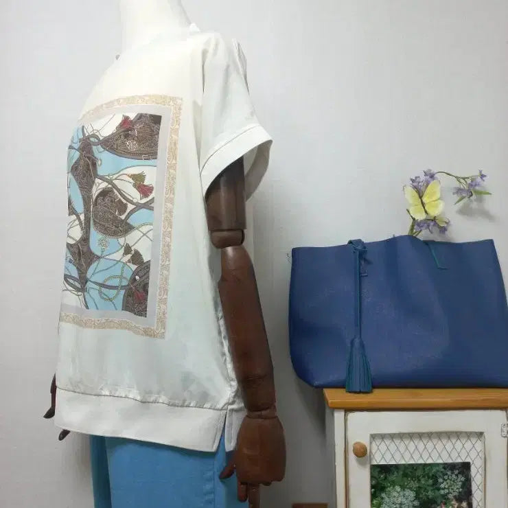[BUNJANG] Ethnic Pattern Blouse / 에스닉 맨투맨 블라우스