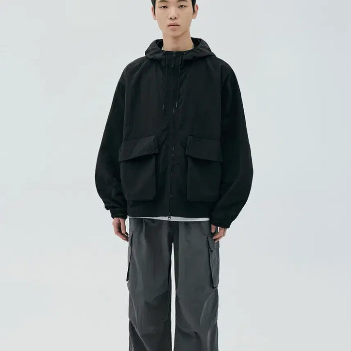 [BUNJANG] Code Graphy Cool Nylon Cargo Pants Black L / 코드그라피 쿨 나일론 카고팬츠 블랙 L