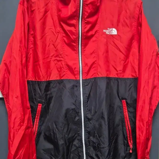 [BUNJANG] The North Face Windbreaker Jacket Red/Black Size 100 / 100 노스페이스 바람막이 자켓 레드/블랙