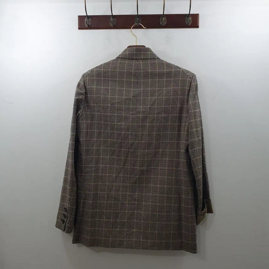 [BUNJANG] Tomboy Brown Check Single Jacket / F 톰보이 여성 브라운체크 싱글자켓