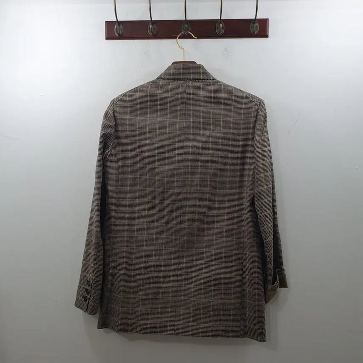 [BUNJANG] Tomboy Brown Check Single Jacket / F 톰보이 여성 브라운체크 싱글자켓