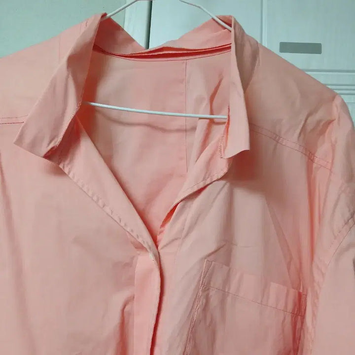 [BUNJANG] Hanssem System Pink Basic Shirt / 한섬시스템 핑크색 기본 셔츠 남방 FREE