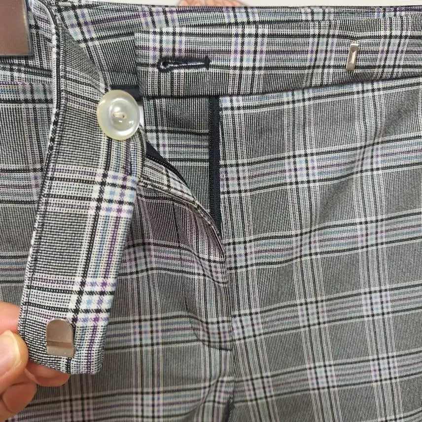 [BUNJANG] Checkered Cotton Slacks M / 체크무늬 면 슬랙스 Mㅡ새상품
