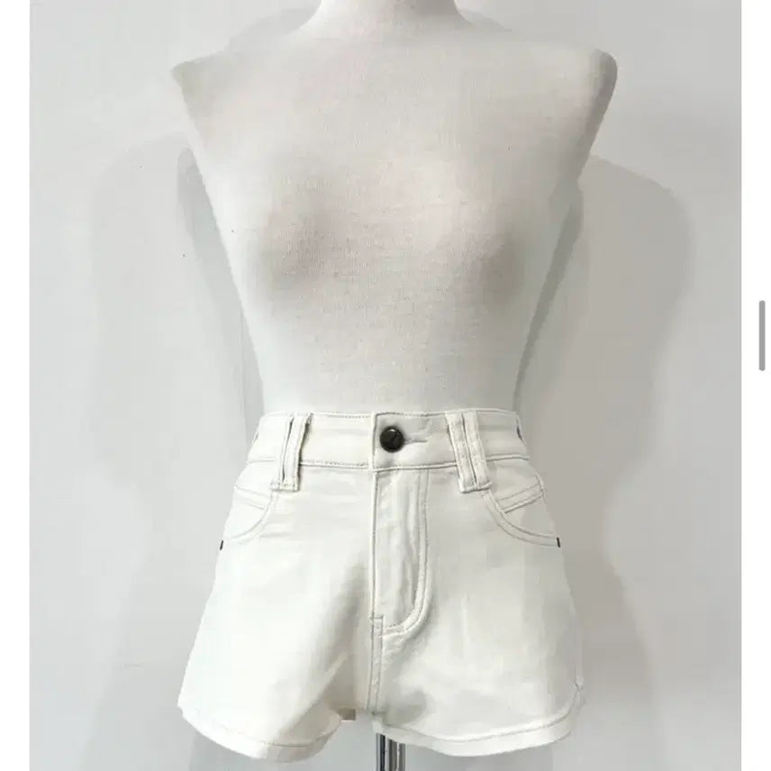 [BUNJANG] Ivory Denim Shorts / 아이보리 데님 반바지 숏팬츠
