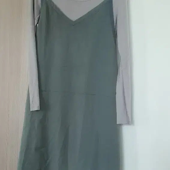 [BUNJANG] Basic Sleeveless V-neck Maxi Dress / 자주 민소매 뷔스티에 롱 원피스