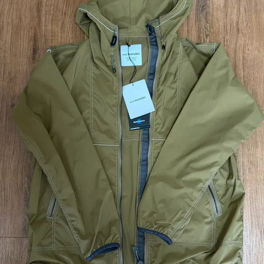 [BUNJANG] and Wander Pertex Wind Jacket Beige Khaki / [새상품 M] 앤드원더 퍼텍스 윈드 자켓 베이지 카키