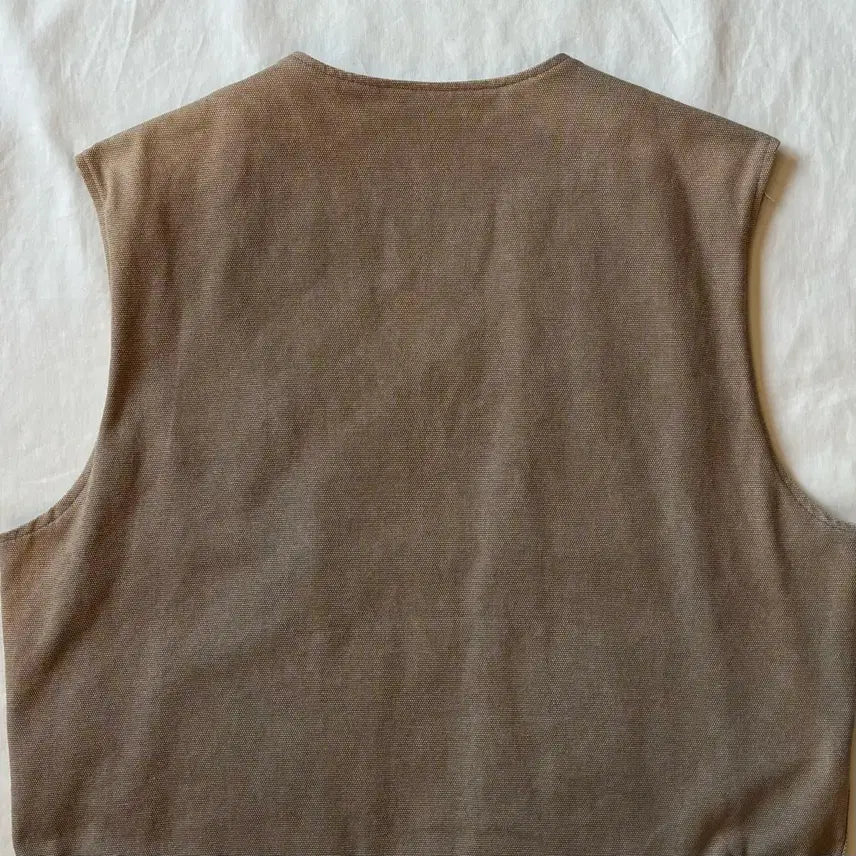 [BUNJANG] J.PRESS 90s Canvas Flannel Work Vest / [105-108] 90s J.PRESS 캔버스 플란넬 워크 베스트