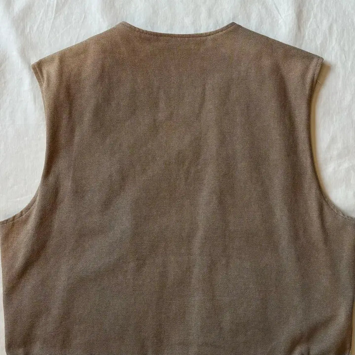 [BUNJANG] J.PRESS 90s Canvas Flannel Work Vest / [105-108] 90s J.PRESS 캔버스 플란넬 워크 베스트