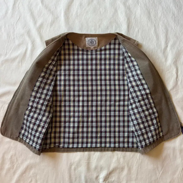 [BUNJANG] J.PRESS 90s Canvas Flannel Work Vest / [105-108] 90s J.PRESS 캔버스 플란넬 워크 베스트