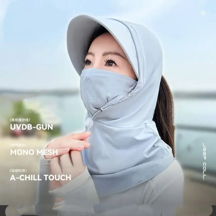 [BUNJANG] Black Sunscreen Hat / 자외선 차단 모자