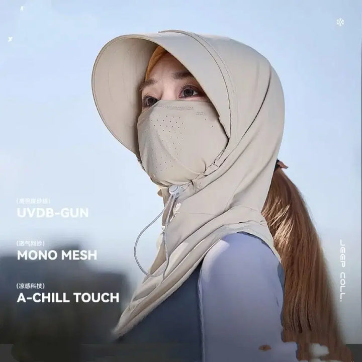 [BUNJANG] Black Sunscreen Hat / 자외선 차단 모자