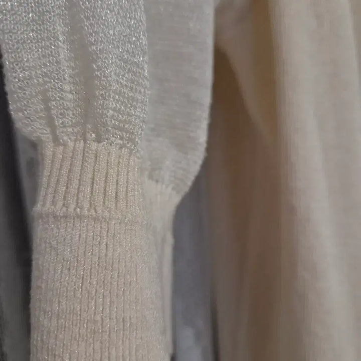 [BUNJANG] Daks Ribbon Knit Blouse Ivory / 닥스리본 니트블라우스 아이보리 5부 소매
