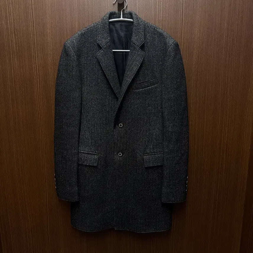 [BUNJANG] Solid Homme Herringbone Coat 100 / 솔리드옴므 헤링본 코트 100