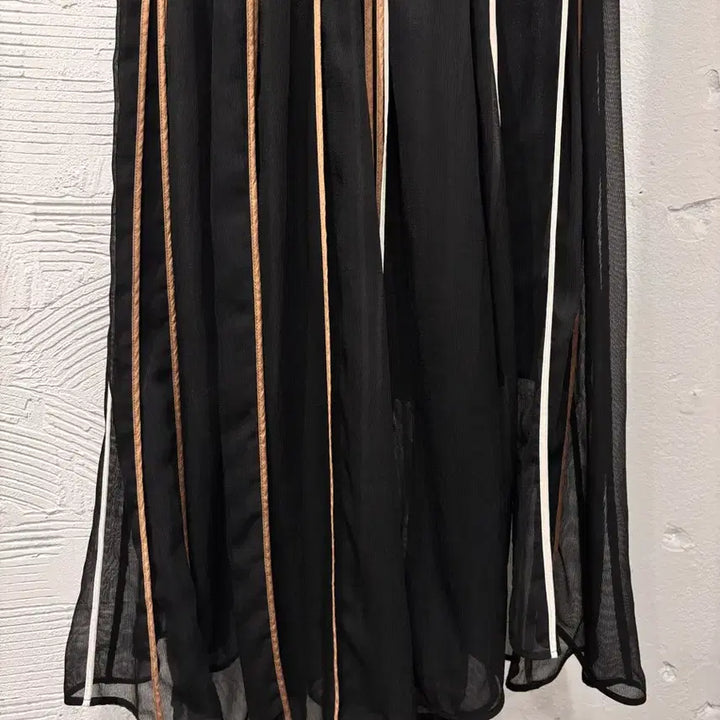 [BUNJANG] System Long Chiffon Skirt / 시스템 허리밴딩 롱쉬폰 스커트