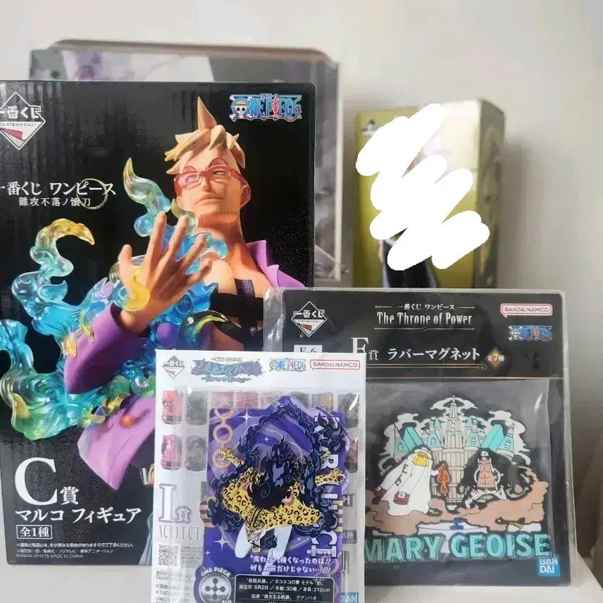 [BUNJANG] One Piece Marco Figure Bundle / 미개봉 7 원피스 제일복권 난공불락 C상 마르코 피규어 쿠마 루치 굿즈