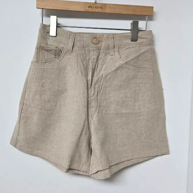 [BUNJANG] Linen Beige Shorts / S싸이즈 린넨 베이지 반바지