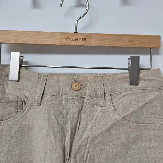 [BUNJANG] Linen Beige Shorts / S싸이즈 린넨 베이지 반바지