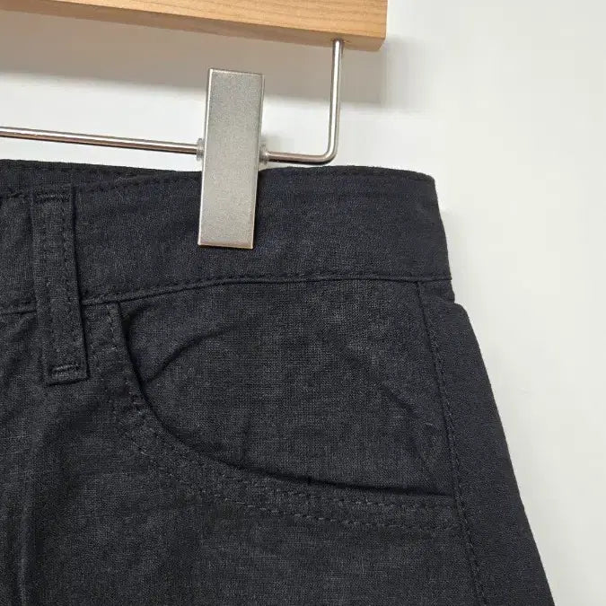 [BUNJANG] Linen Black Shorts / S싸이즈 린넨 블랙 반바지