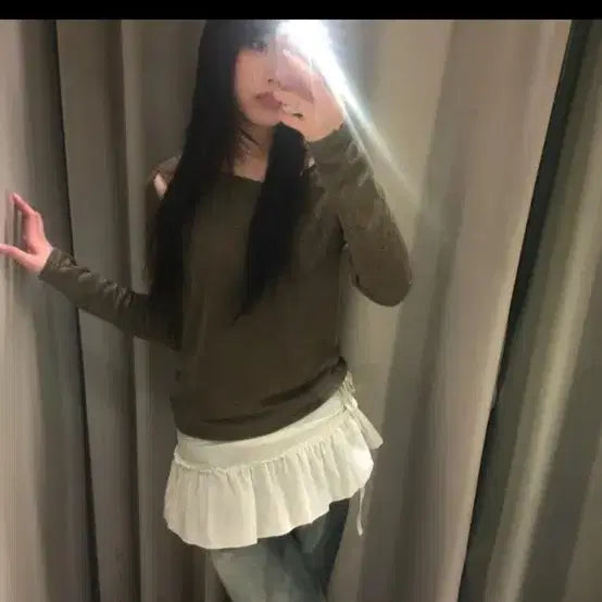 [BUNJANG] Layered Wrap Skirt / 레이어드 랩 스커트