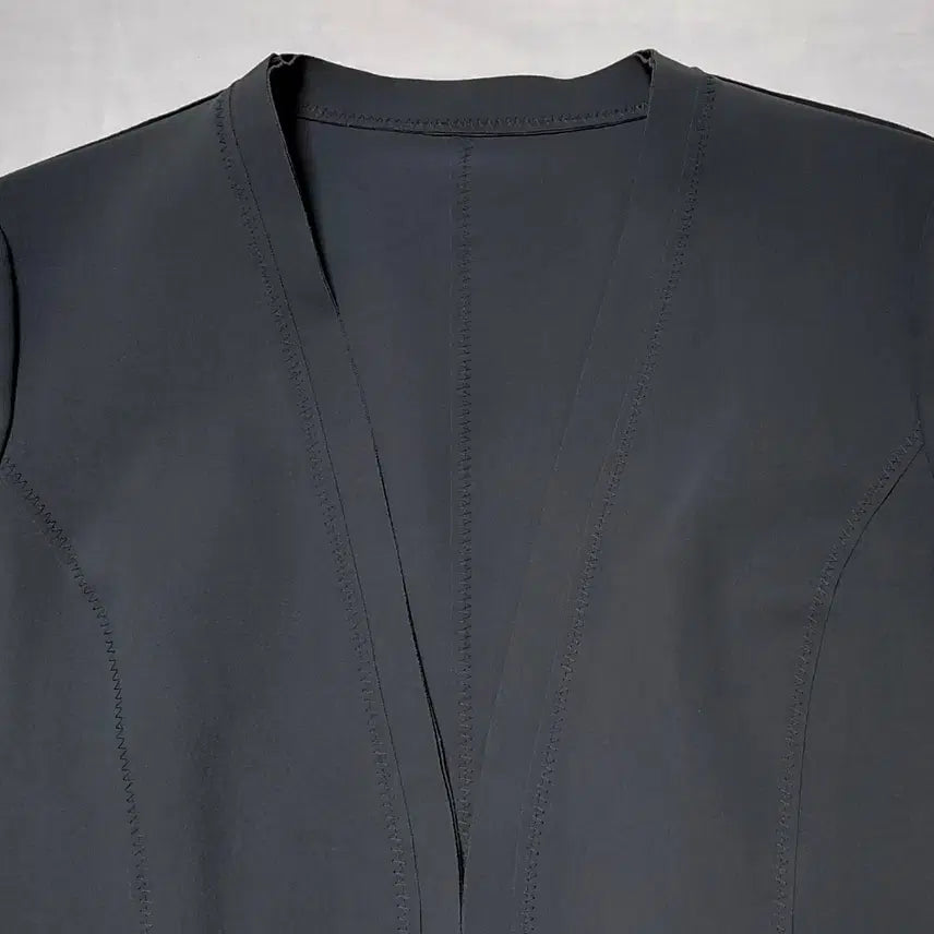 [BUNJANG] iCB Stretch No-Collar Jacket (Black, JPN 9) / [정품] iCB 노카라 스트레치 자켓 (블랙/JPN 9사이즈)