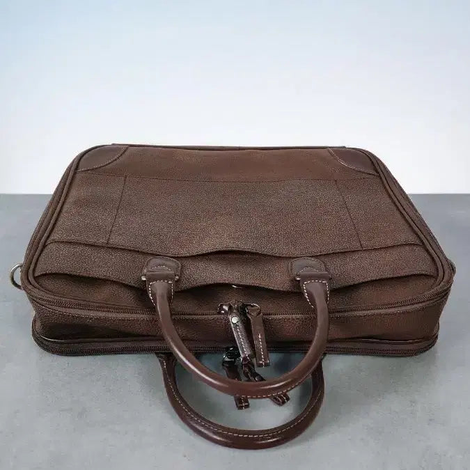 [BUNJANG] BRICS Brown Leather Briefcase / BRICS 브라운 가죽 서류 가방