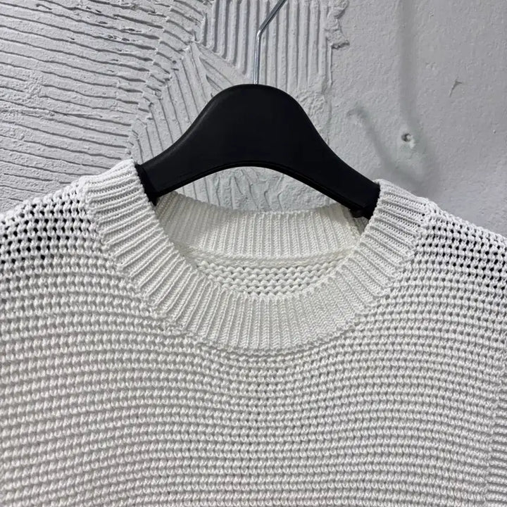 [BUNJANG] Trimming Bird Ivory Knit Vest / 트리밍버드 니트 베스트