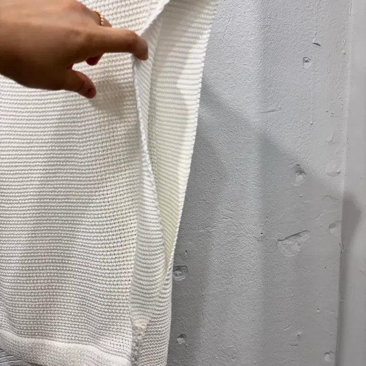 [BUNJANG] Trimming Bird Ivory Knit Vest / 트리밍버드 니트 베스트