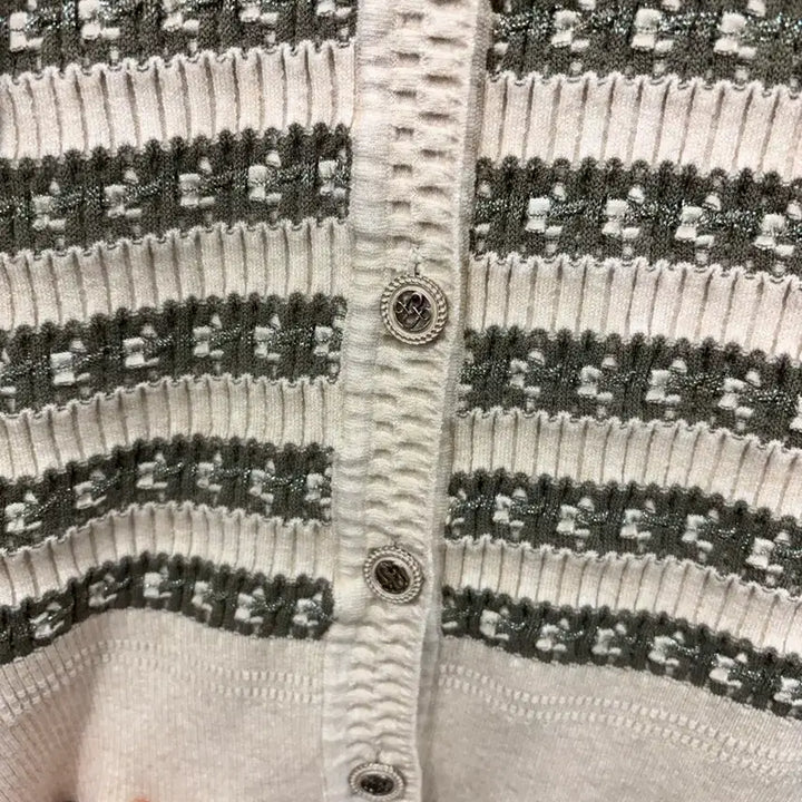 [BUNJANG] NICE CLAUP Knit Cardigan / 나이스클랍 카라 니트 가디건