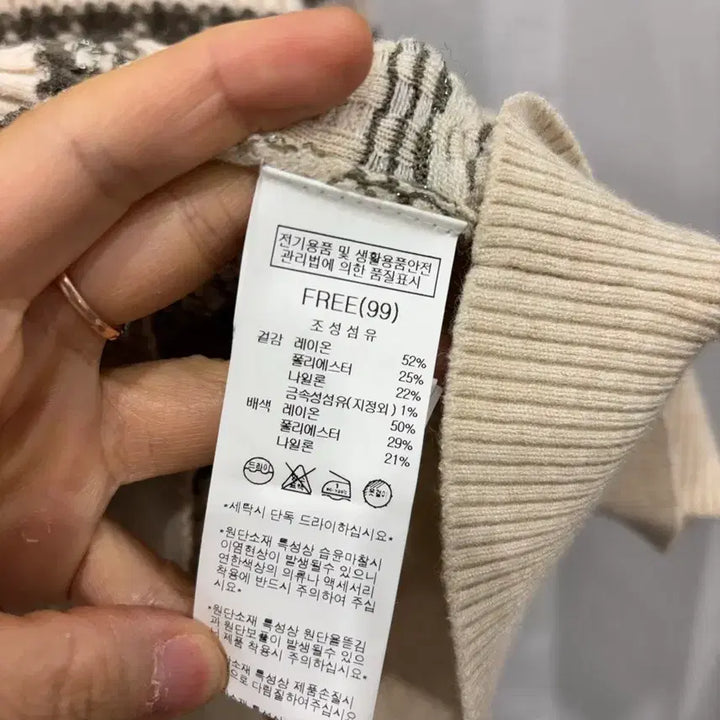 [BUNJANG] NICE CLAUP Knit Cardigan / 나이스클랍 카라 니트 가디건