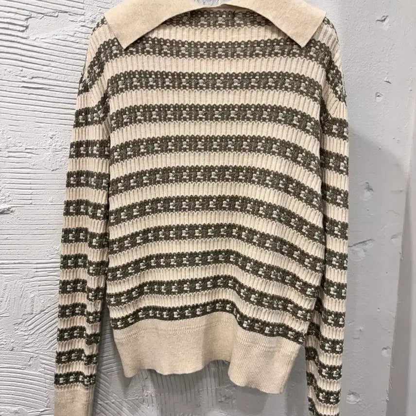 [BUNJANG] NICE CLAUP Knit Cardigan / 나이스클랍 카라 니트 가디건