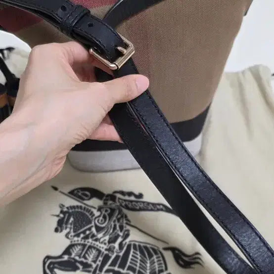 [BUNJANG] Burberry Bucket Bag Small Tote / 버버리 버킷백 스몰 풀셋