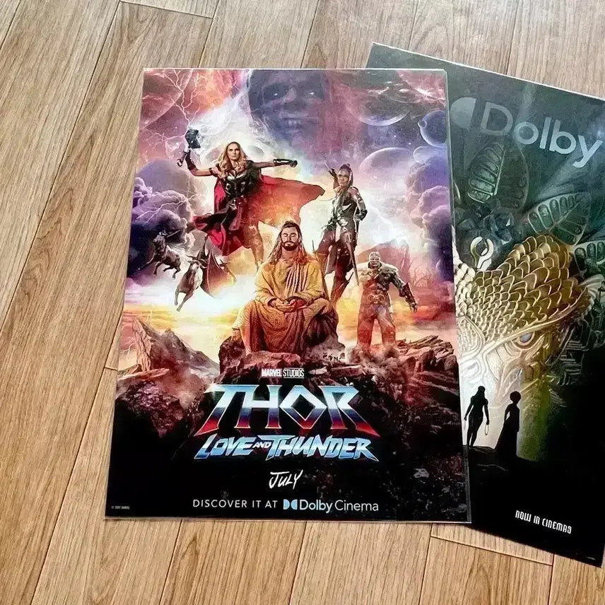 [BUNJANG] Thor: Love and Thunder Special Theater Poster Bundle / 토르러브앤썬더 리얼디 특별관포스터 아이맥스스크린엑스씨네큐 필름마크아트카드
