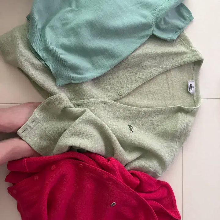 [BUNJANG] Lacoste Cardigan Bundle Set / 라코스테 가디건 및 니트3벌 일괄입니다