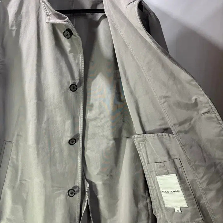 [BUNJANG] SOLID HOMME Semi-Overfit Trench Coat Ivory / [48] SOLID HOMME 솔리드옴므 세미 오버핏 트렌치코트 아이보리