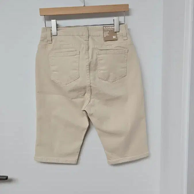 [BUNJANG] Ivory Spandex Denim Shorts / 5부 M싸이즈 142  스판 아이보리진 반바지