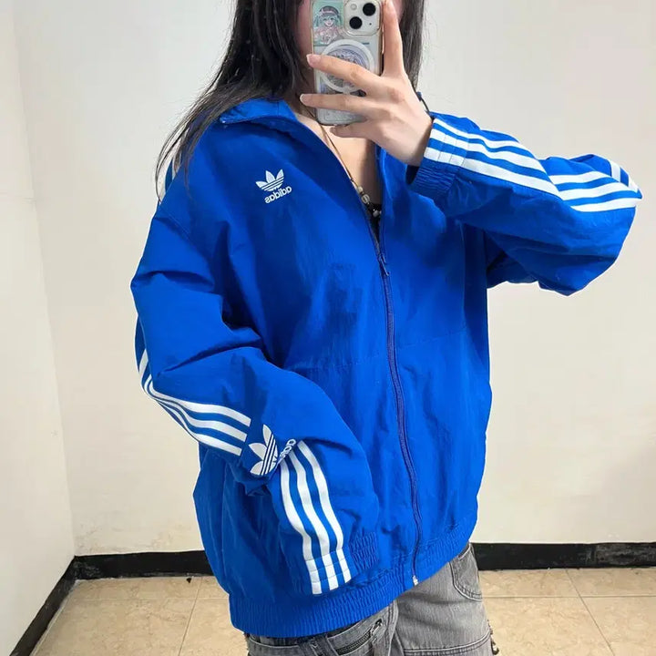 [SOLD OUT] 아디다스 블루 락업 바람막이