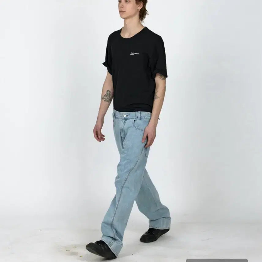 [SOLD OUT] 플라스틱프로덕트 MPa DRIFT DENIM PANTS(BLUE) M